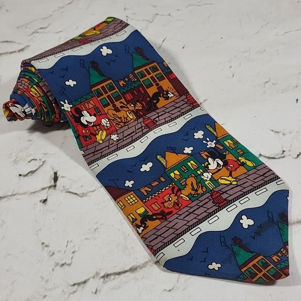 MICKEY UNLIMITED Neck tie Balancine Inc DISNEY Mickey and Pluto Los Angeles USA